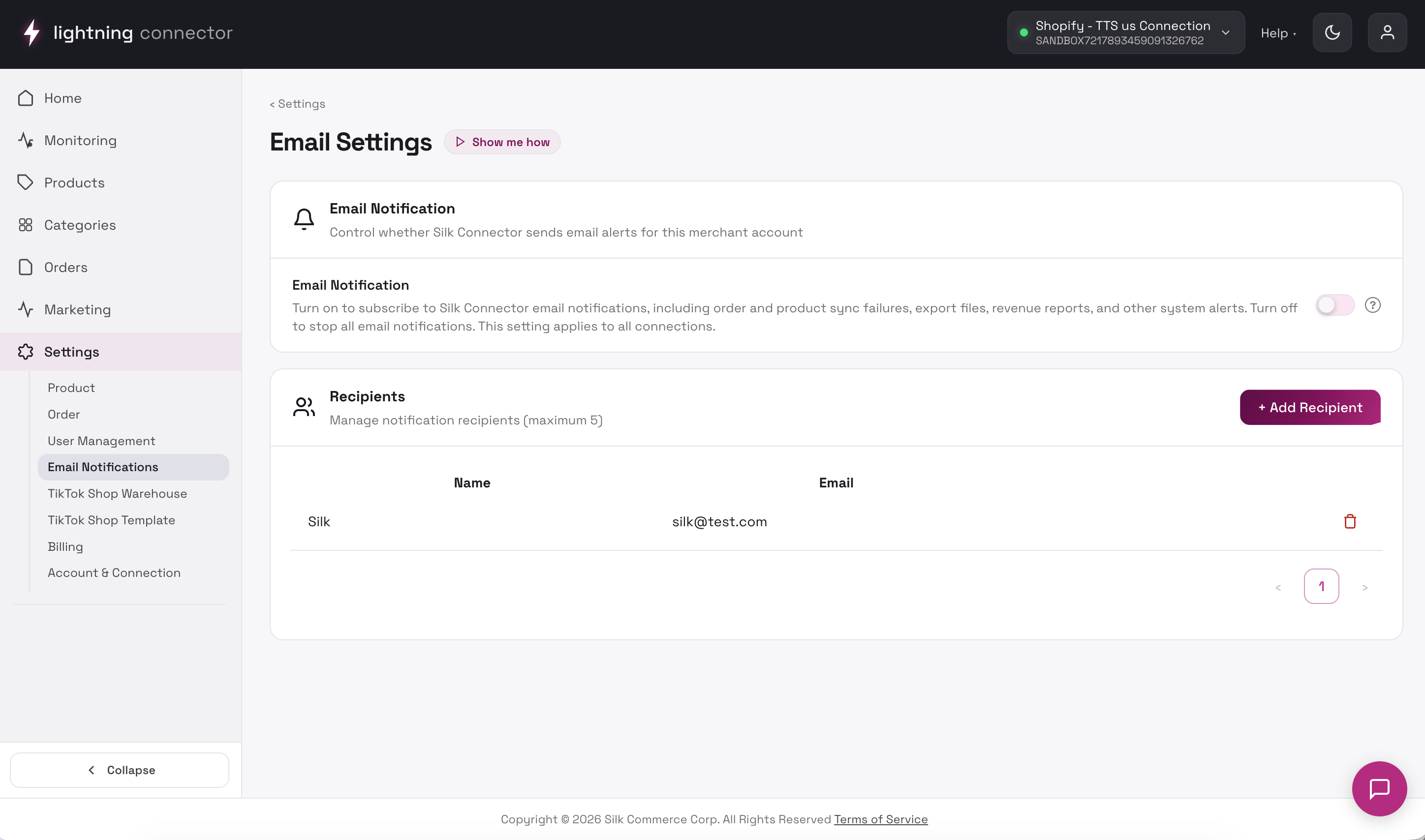 Email Settings overview